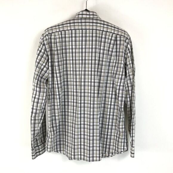 Eddie Bauer Classic Fit Button Down Shirt Men's Large Plaid 100% Cotton Casual - Picture 7 of 12